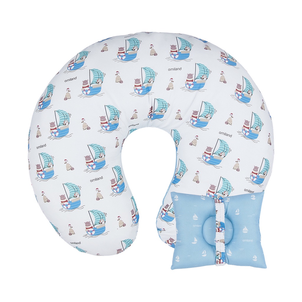 Omiland Bantal Menyusui Omiland Bulat + Bantal Peang Sailor Series - ALD