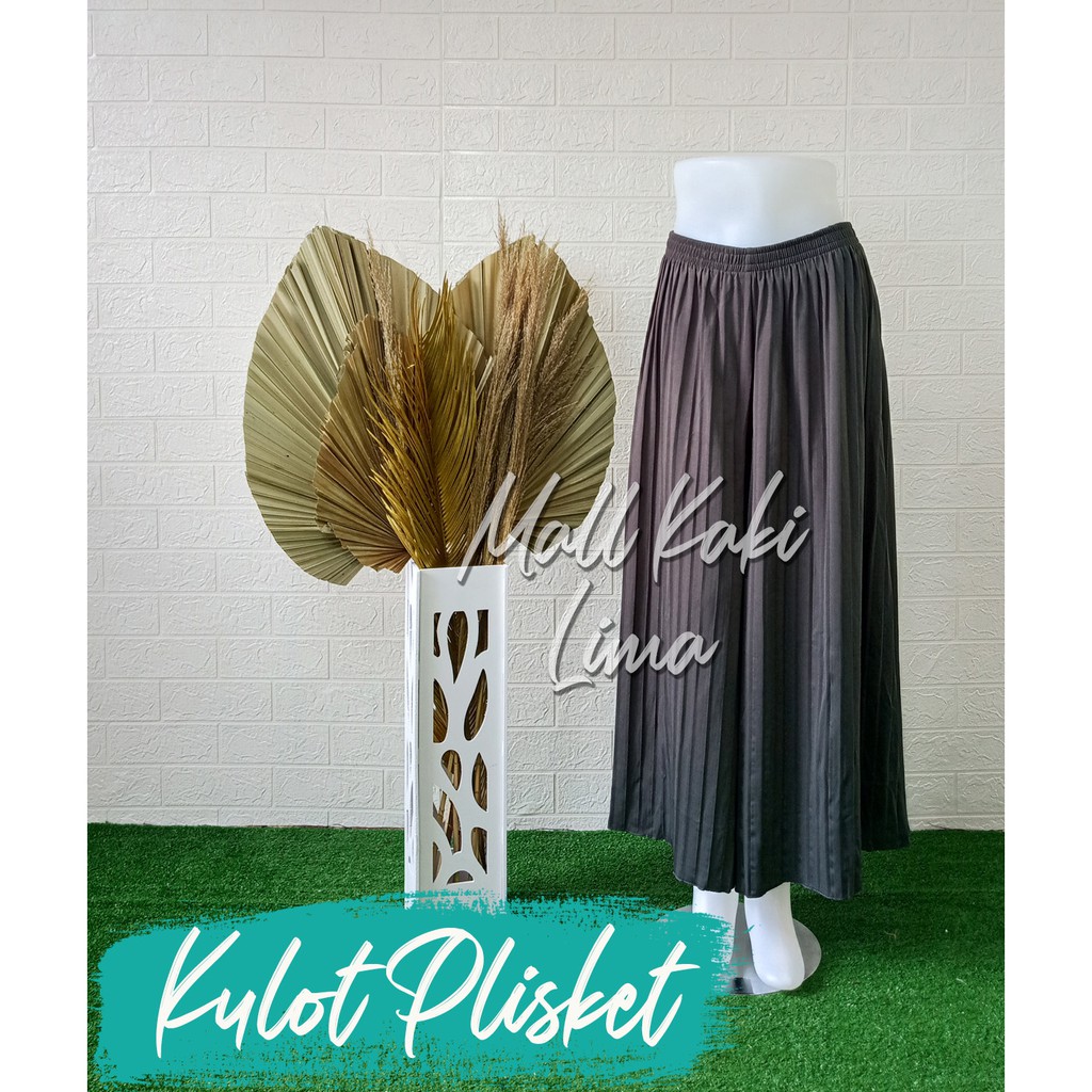 CELANA KULOT PANJANG KULOT PLISKET PANJANG MURAH BISA COD