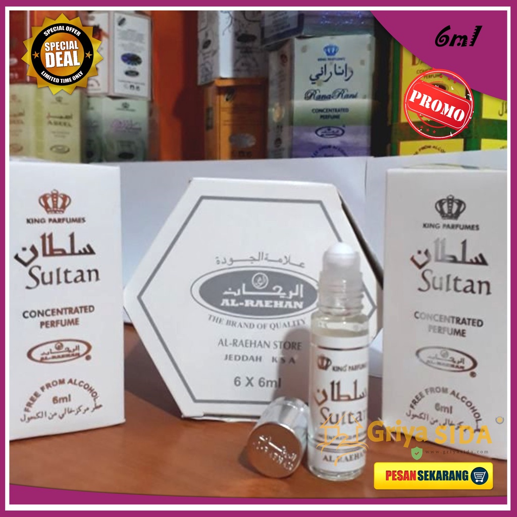 Parfum Sultan 6ml alraehan minyak wangi aroma al raehan mirip al rehab parfum Harga grosir PROMO!!