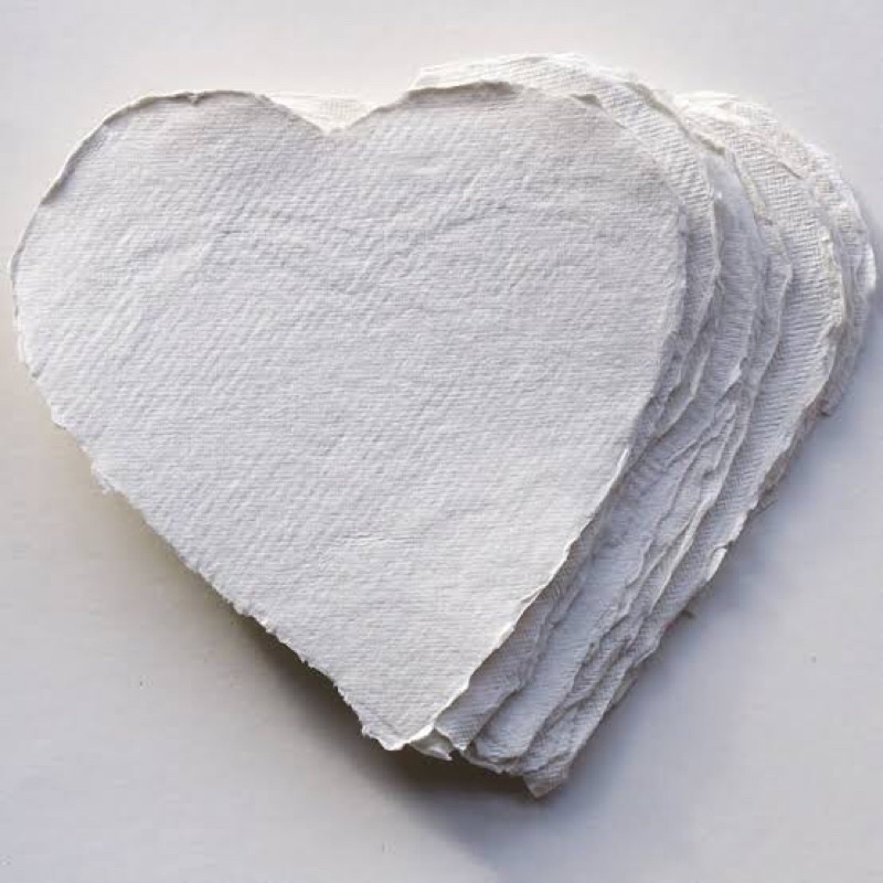 

Khadi Cotton Rag Heart-Shaped Paper Pack 15x15