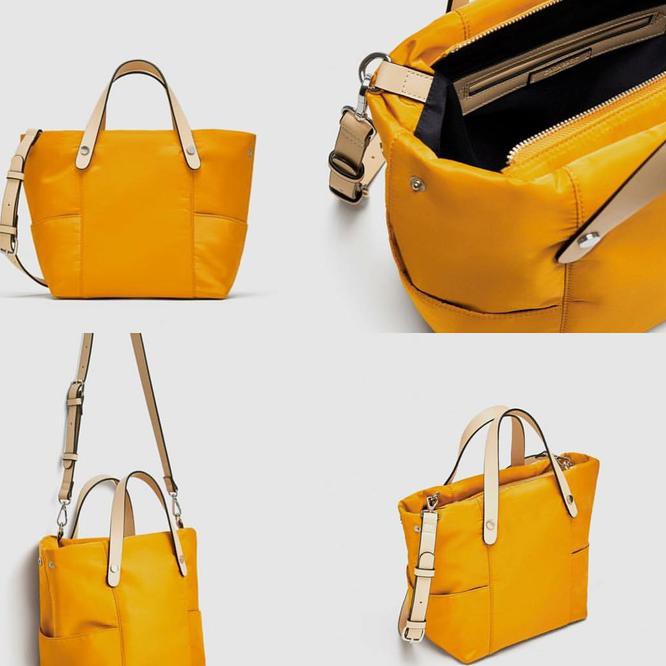 esay tas zara technical fabric original 100% murah supplier tangan 1 import - kuning emex