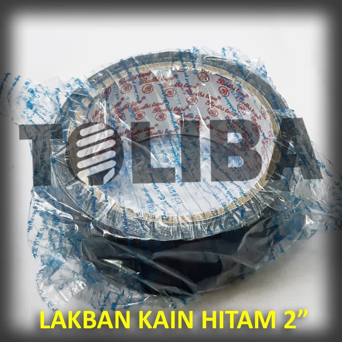 lakban kain hitam 2&quot; inch / perekat buku jilid