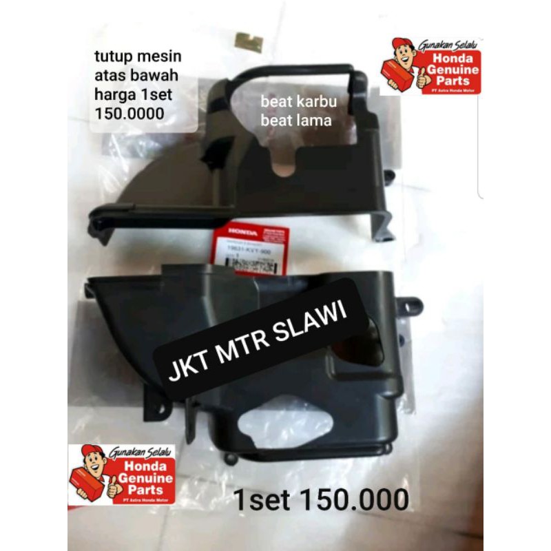 Cover Tutup Mesin Atas Bawah Beat Karbu Kvy Asli Honda Shopee Indonesia
