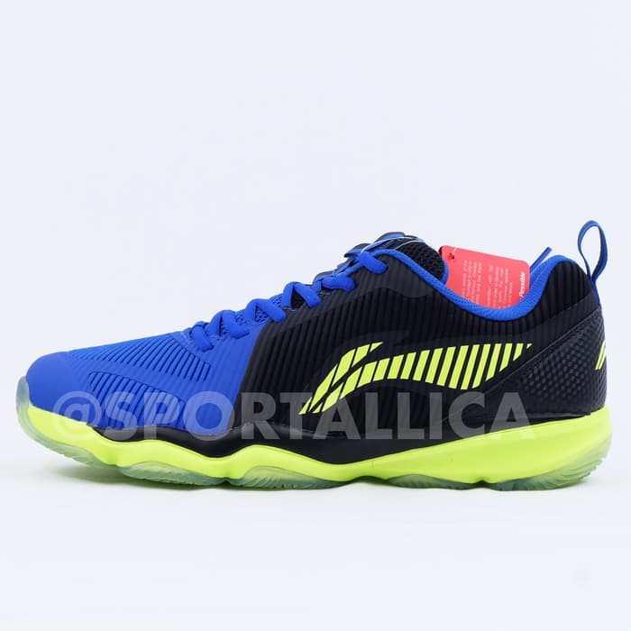 Sepatu Badminton Li-Ning / Lining AYTN085 Ranger TD 3 Blue - Biru- Size 9H 270mm