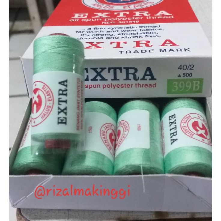 benang jahit extra hijau (399B)500 yards