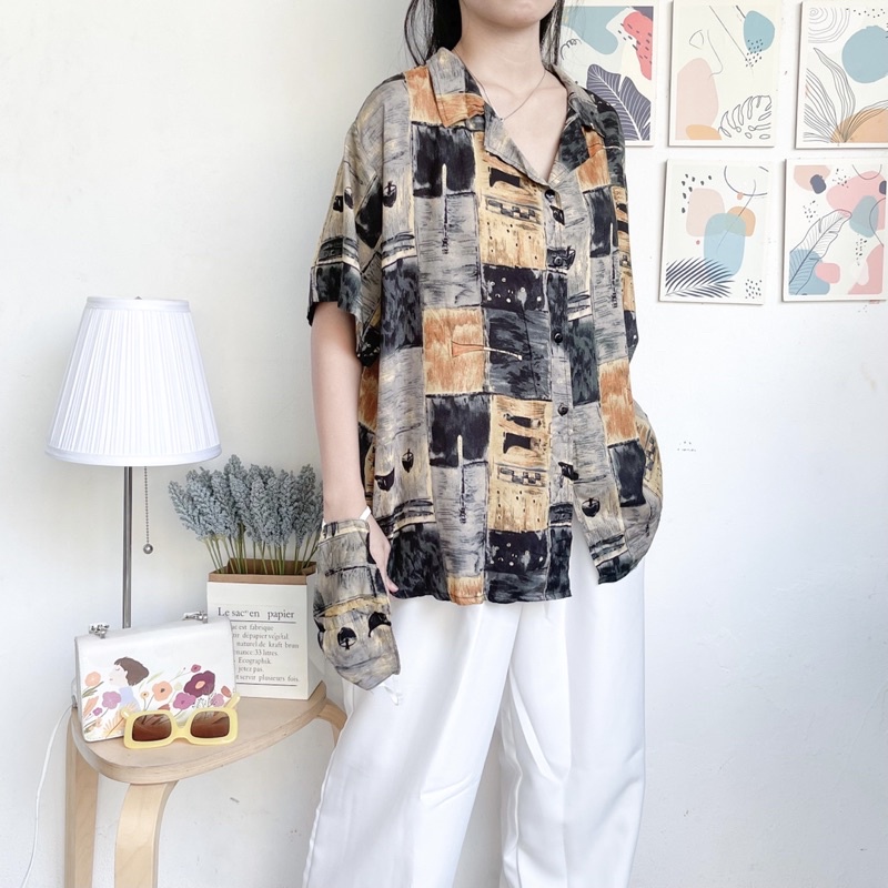 Ryu Pattern Kemeja Wanita 12D