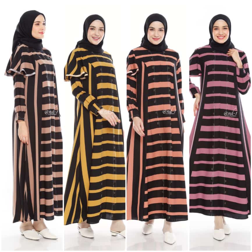 Gamis Dress Print Simestis Terbaru Wanita Remaja Dewasa Model Kekinian Viral Modern Mewah Polos Pest