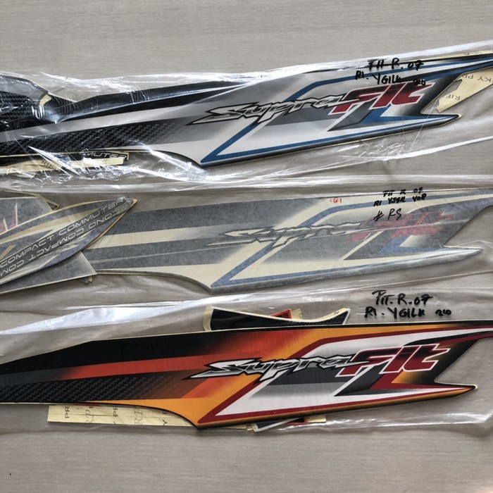 Jual Stripping Striping Sticker Stiker Polet Motor Honda Supra Fit R 07 Indonesia Shopee Indonesia