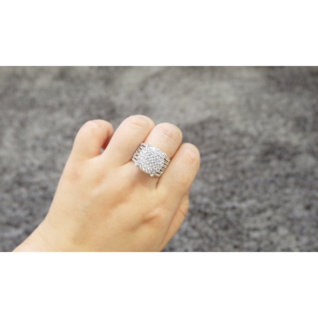 Cincin Swarovski Perhiasan Cincin Berlian Microdiamond