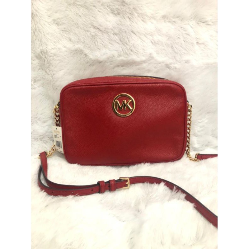 FLASH SALE...MICHAEL KORS FULTON RED CROSSBODY AUTHENTIC