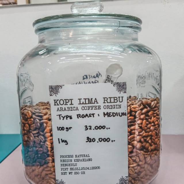 

ARABIKA KEPAHIANG 1KG type roast medium