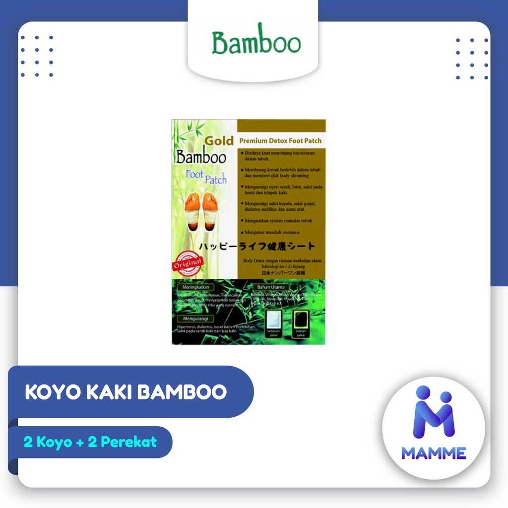 Koyo Kaki Bamboo Gold BAMBOO FOOT PATCH harga per pasang {2 pcs}