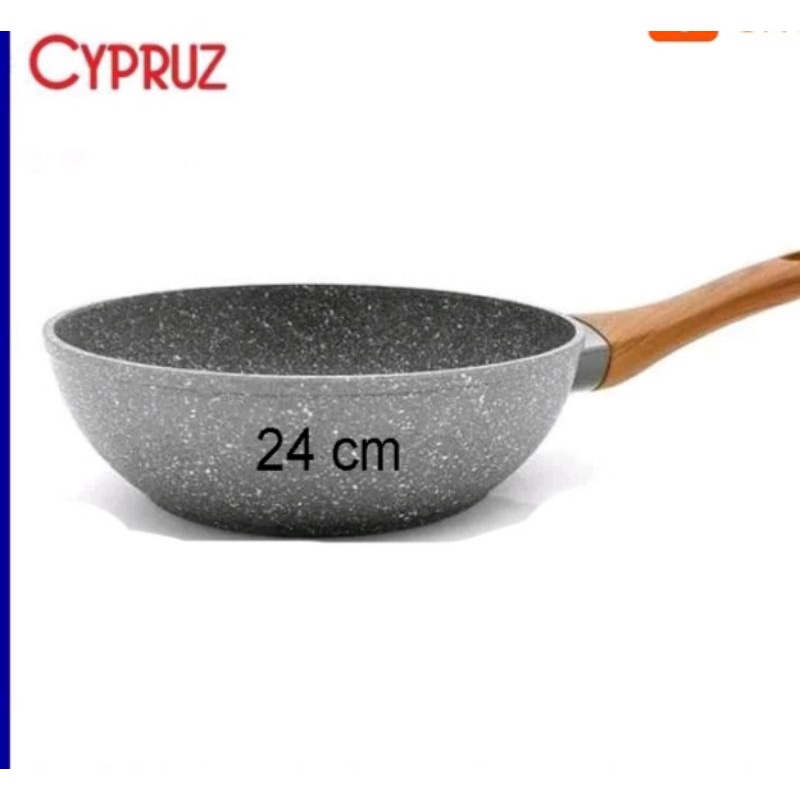 cypruz fry wok 24cm/fry wok cypruz marble/cypruz marble series 24cm/wok pen cypruz/wok pen marble/fr