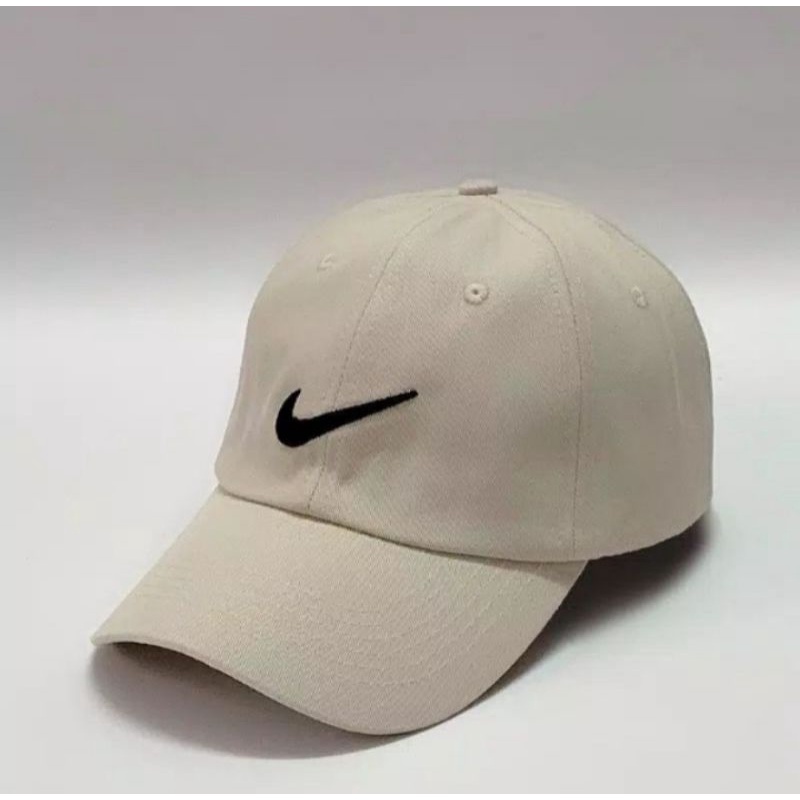 [PART 1] COD Topi Baseball Sport  Bordir / Topi Bucket Polos Pria / Wanita Distro Korea-Nike Cream