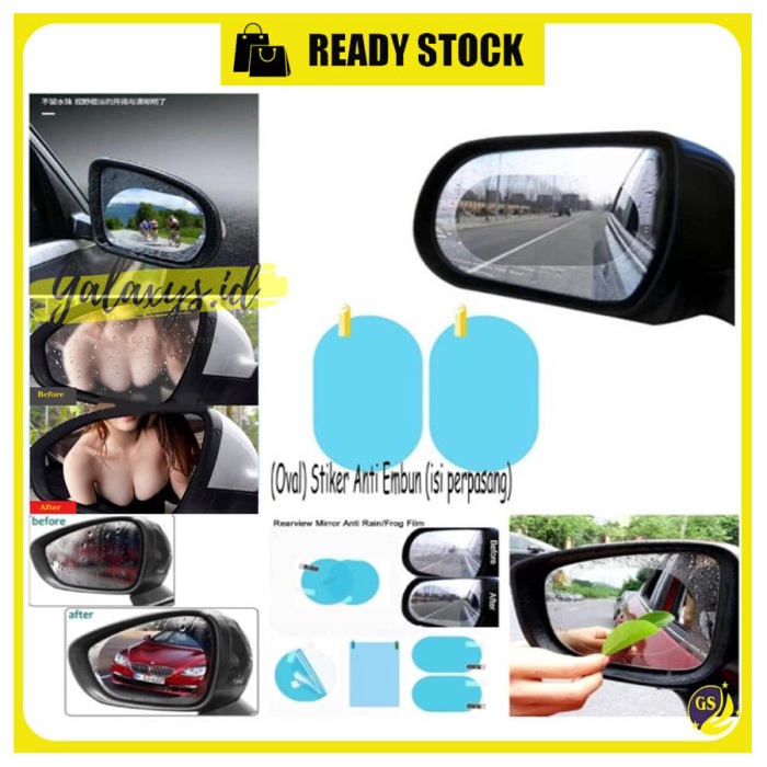 ANTI FOG SPION mobil besar uk 150 x 100 anti embun , water repellent stiker anti air penjernih kaca