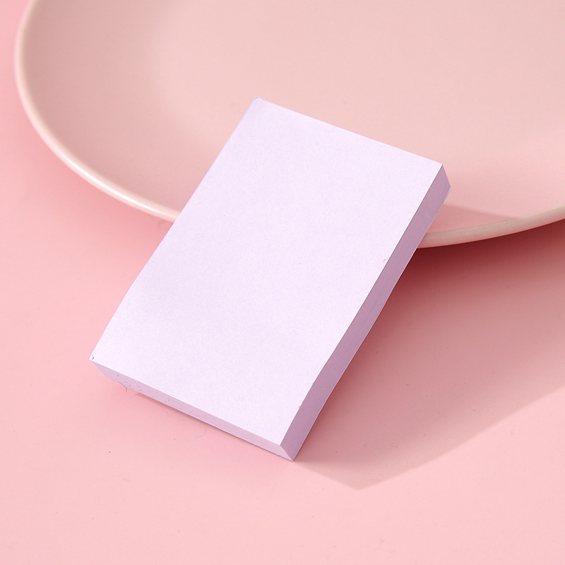 100 Lembar Sticky Notes Bentuk Persegi Panjang Warna Polos Untuk Pelajar