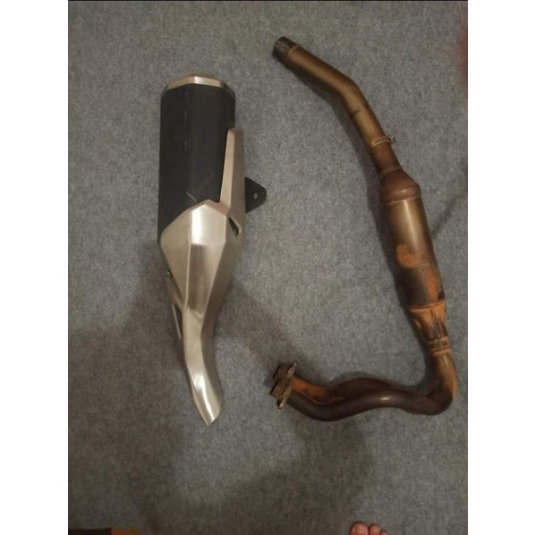 knalpot fullsistem fullsystem original standar all new ninja 250 fi 2018 2019 2020 original ori pabr