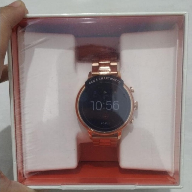 READY FOSSIL GEN 4 SMARTWATCH VENTURE HR ROSEGOLD STAINLESS STEEL FTW6018