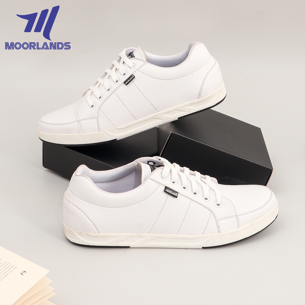 Sepatu Sneaker Putih Pria Sneaker kasual pria Sepatu Santai Pria Original MOORLANDS