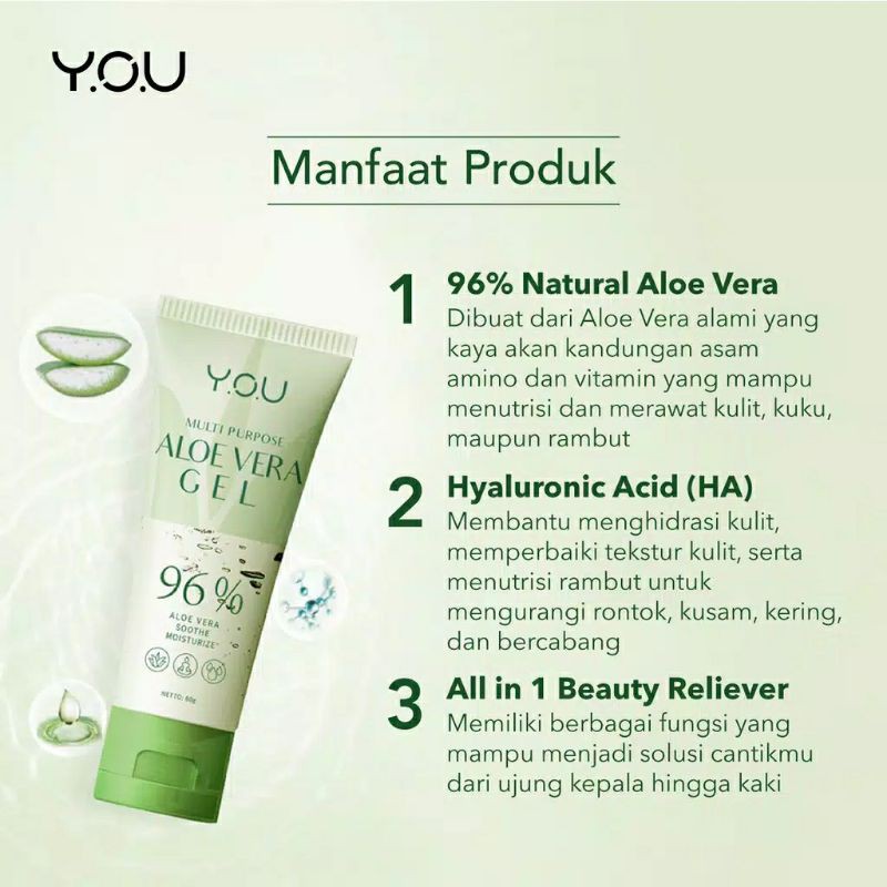 YOU Aloe Vera Gel 96% Multi Purpose