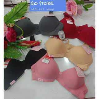 gos  BH SOREX 17227 Tanpa Kawat ukuran 34-40 &amp; BH BRA PUSH UP RENDA SOREX 17058  Kawat Busa Tebal Cup B Motif Brukat Cantik Underwear