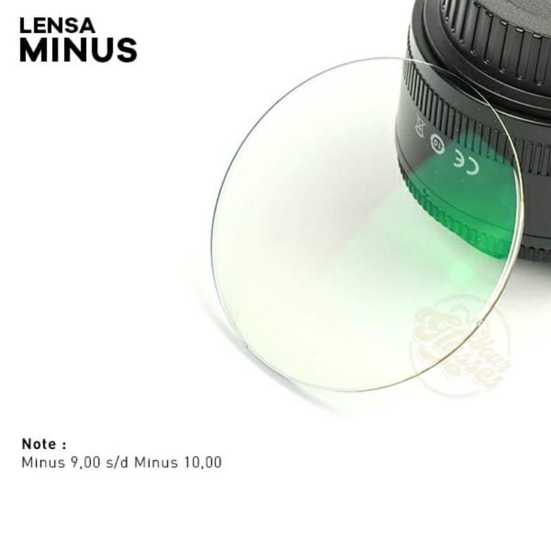 Lensa Mata Minus Tinggi Biasa 9,00 s/d Minus 10,00