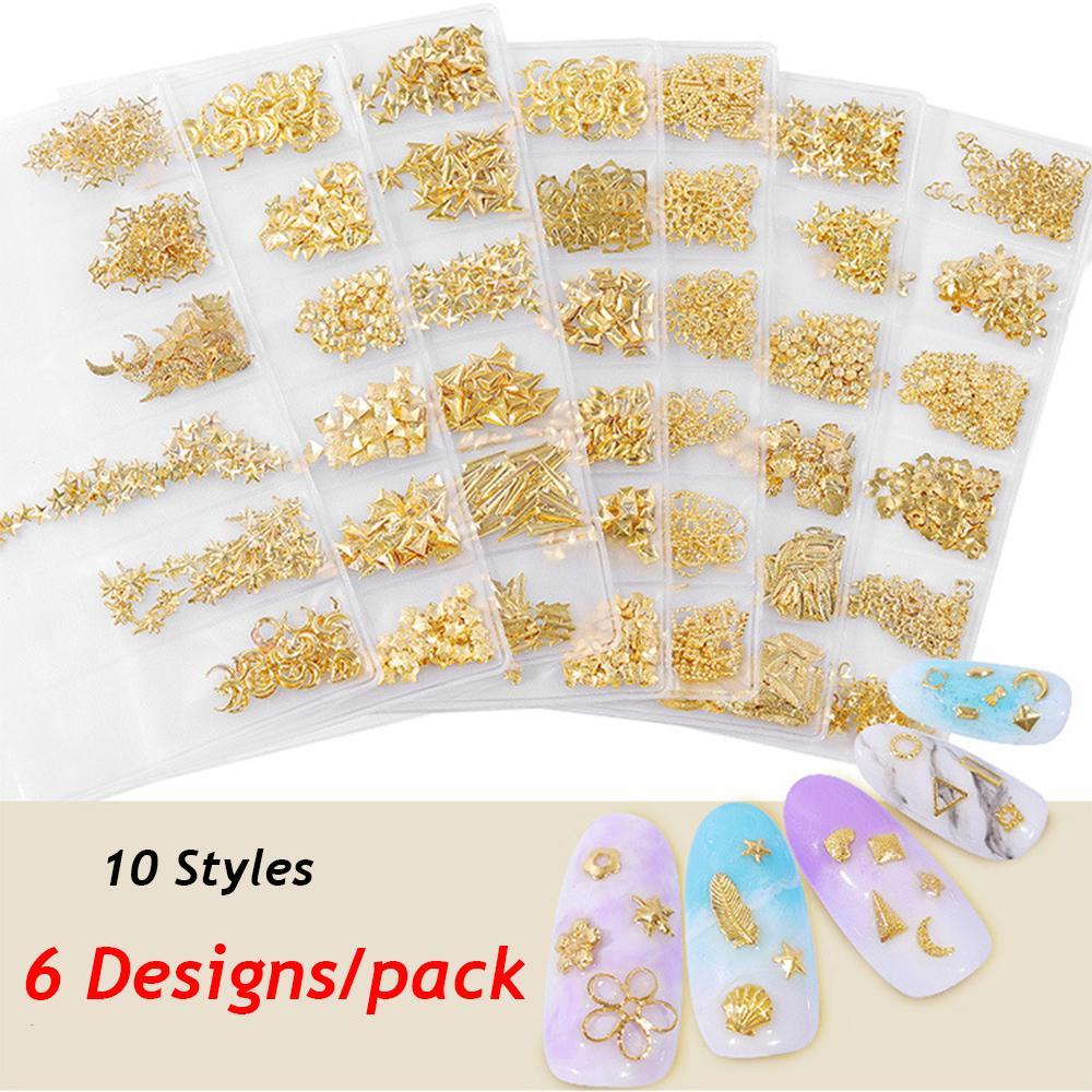 R-flower Metal Nail Rivet Aksesoris Perhiasan DIY Stiker