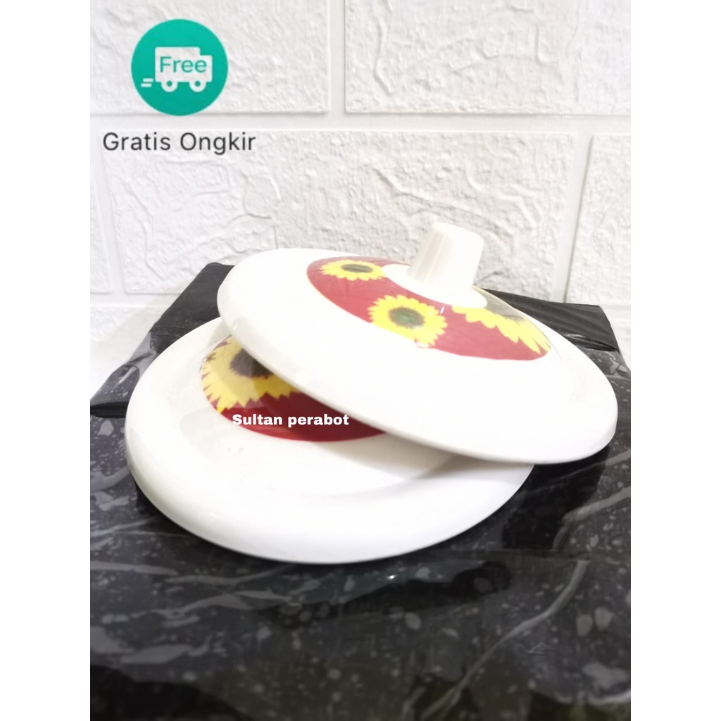 TUTUP GELAS  MELAMIN MOTIF- ONYX - MELAMIN diameter : +- 9cm