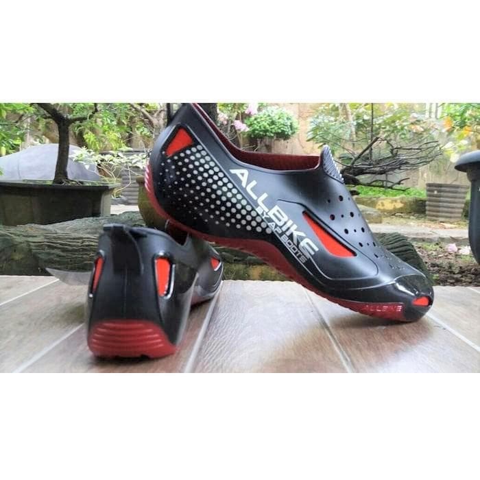 Sepatu Karet ALLBIKE ApBoots All Bike Shoes Ap Boot Boots Bikers Merah