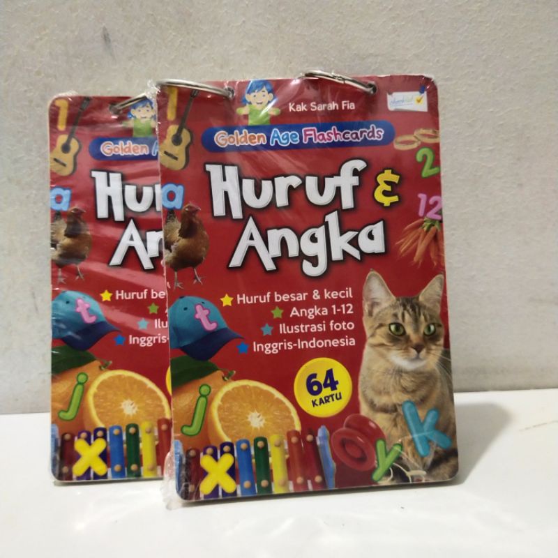 Buku Obral Super Murah - Golden Age Flashcards: Huruf & Angka