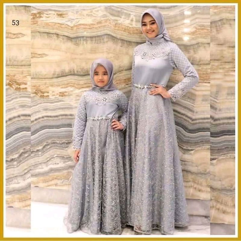 GAUN COUPLE IBU DAN ANAK