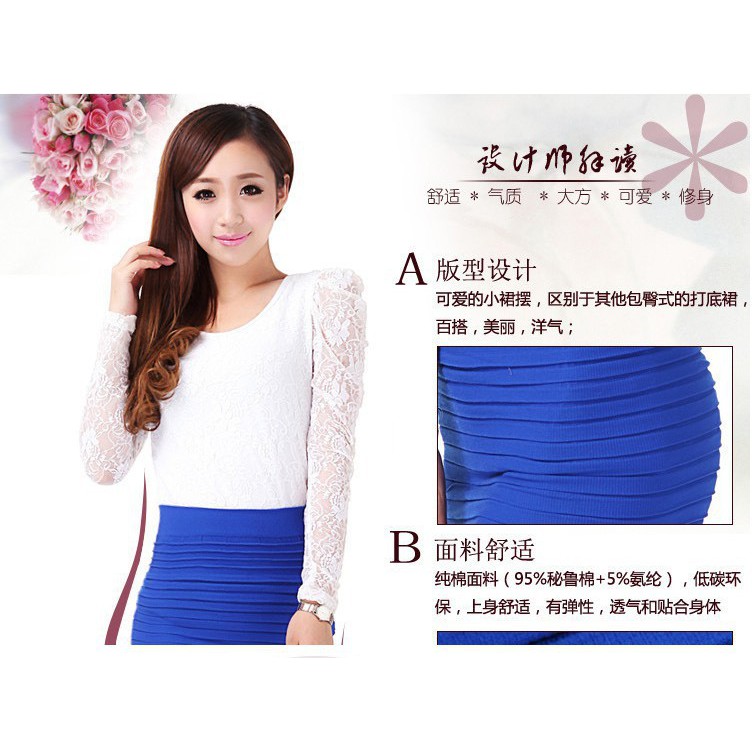 Candy color skirt summer season half-length A-line skirt one-line skirt stretch plus size short skir