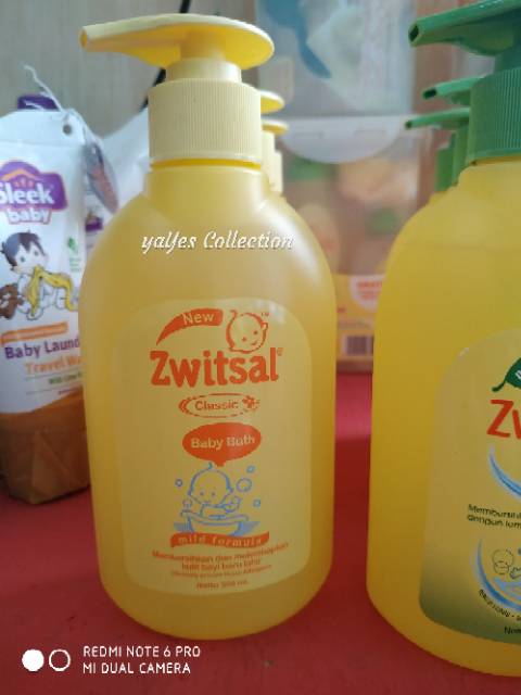 Zwitsal 300 ml pump pumping baby bath minyak telon hair body wash rich honey milk sabun cair switsal sweetsal