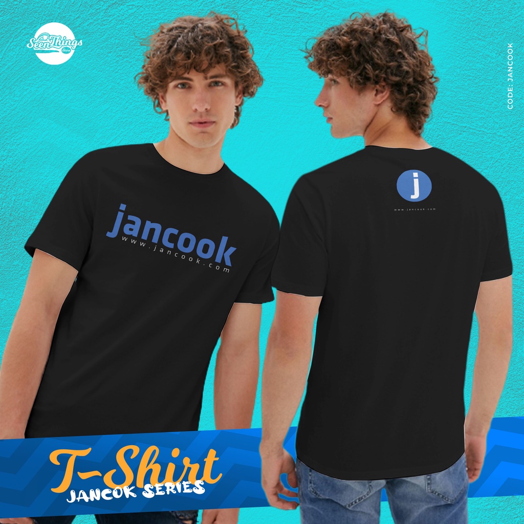 Kaos JANCOOK model Facebook - Kaos Plesetan - Kaos Kata-Kata - Hitam