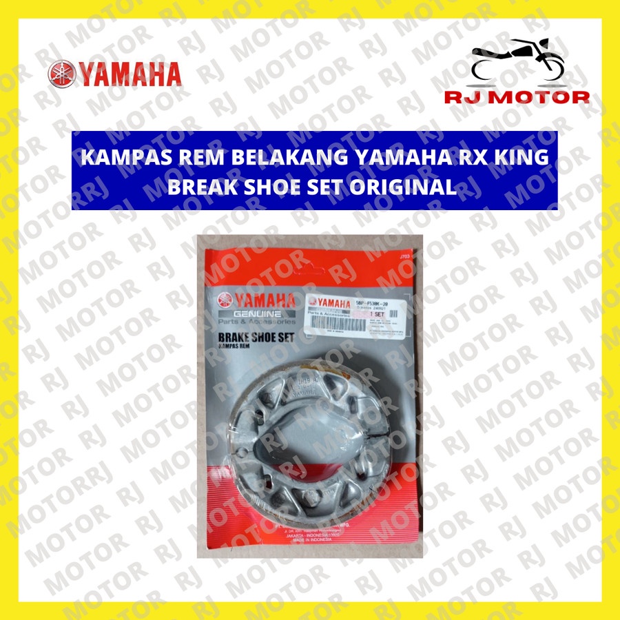 KAMPAS REM BELAKANG YAMAHA RX KING BREAK SHOE SET ORIGINAL YAMAHA