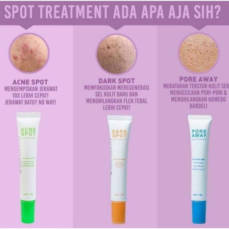 MS GLOW ACNE SPOT TREATMENT / MS GLOW DARK SPOT / MS GLOW PORE AWAY