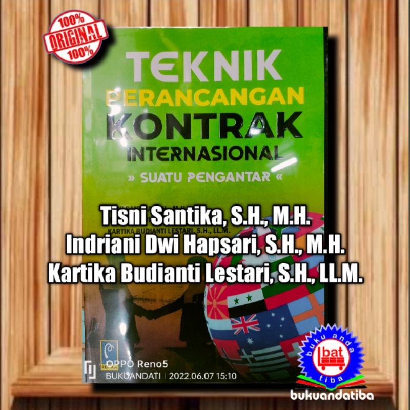 Jual Buku Teknik Perancangan Kontrak Internasional Tisni Santika S H