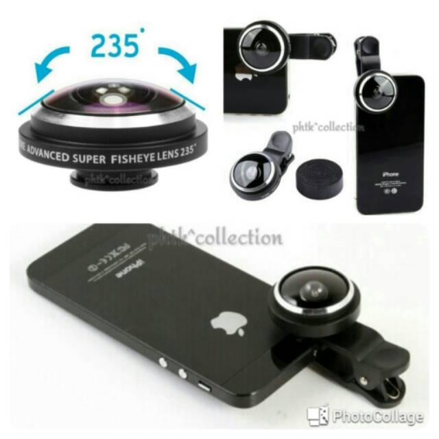 Lensa Super Fish Eye 235 SUPER FISHEYE PHOTO LENS UNIVERSAL ALL HANDPHONE CAMERA
