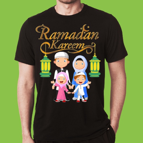 Baju Kaos Pria Dewasa Baju Kaos Wanita Kaos Pria Baju Kaos Anak Anak Murah Muslim Baju Lebaran Ramad