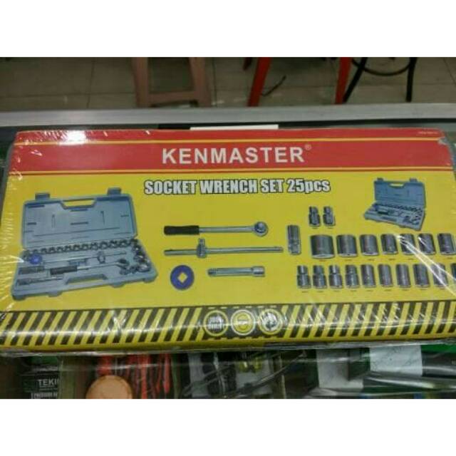 KUNCI SOK SET KENMASTER 8-32 MM 25 PCS / KUNCI SOK KENMASTER 8-32