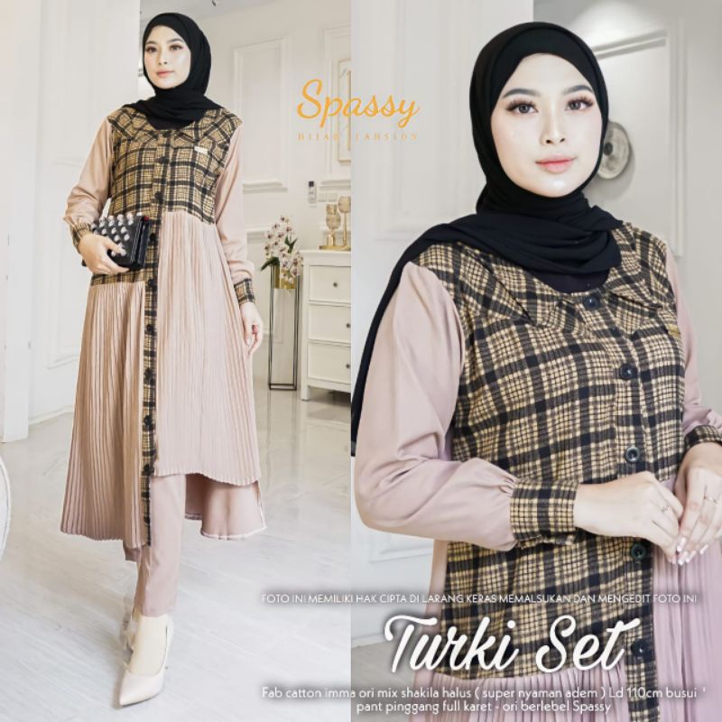 RESTOK  SETELAN CELANA WANITA TURKI ONESET ORI BY SPASSY