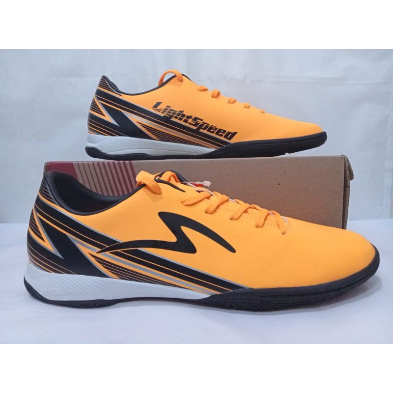 Sepatu futsal Specs Accelerator Lightspeed 20 IN Orange Pop/Black [401394]