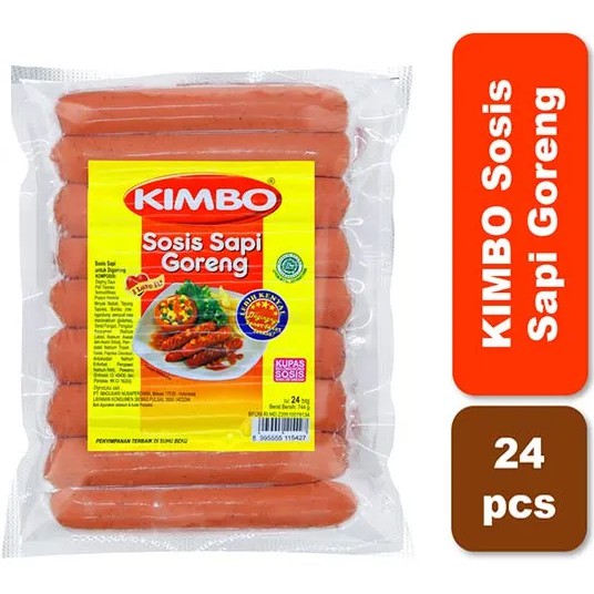 

Kimbo sosis sapi goreng isi 24pcs 744gram 744g sausage 744 gram 24