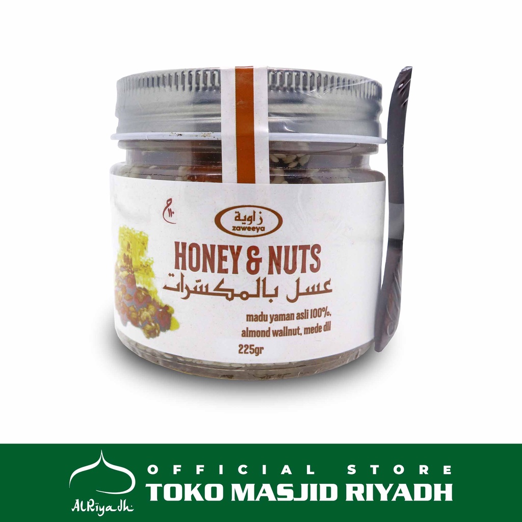 Madu Yaman dengan Kacang ZAWEEYA Honey &amp; Nuts 225gram