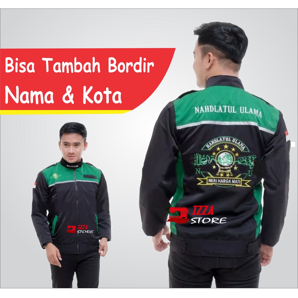 (BISA COD) JAKET NU NAHDLATUL ULAMA TERBARU/JAKET NU HIJAU MURAH/JAKET NAHDLATUL ULAMA TERBARU PR / Jaket NU Nahdlatul Ulama Nahdlotul Ulama (Premium) JAKET MAJLIS + BORDIR NAMA