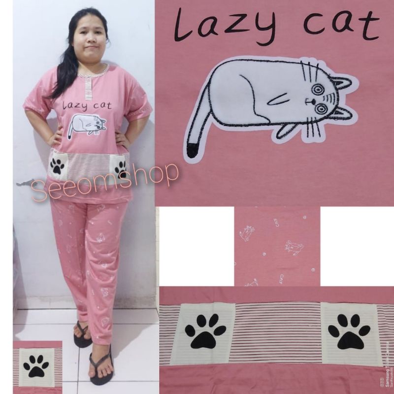 SEE OM SHOPEE,BAJU TIDUR WANITA,PIYAMA WANITA KAOS JUMBO PREMIUM(BACA DESKRIPSI)
