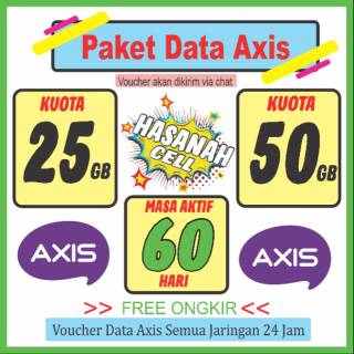 PAKET DATA KUOTA INTERNET AXIS BRONET VOUCHER AIGO MURAH