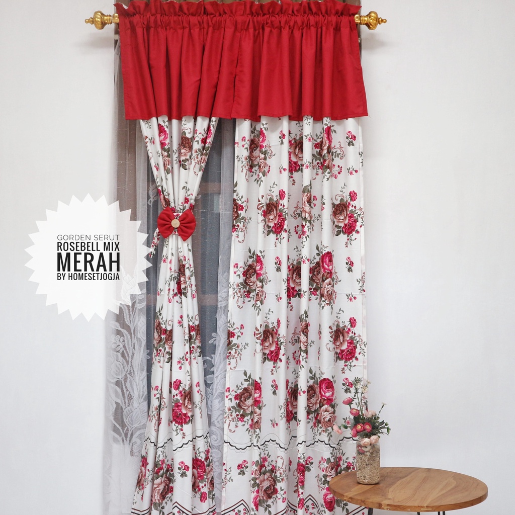 Gorden Serut ukuran 150x200cm tanpa belah