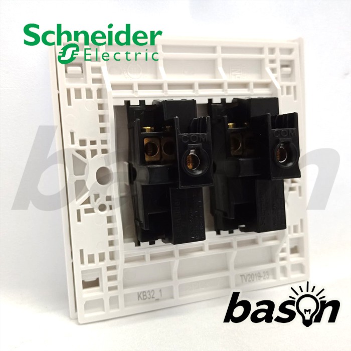 SCHNEIDER Vivace 2 Gang 1 Way Switch - Saklar 2 Tombol 1 Arah