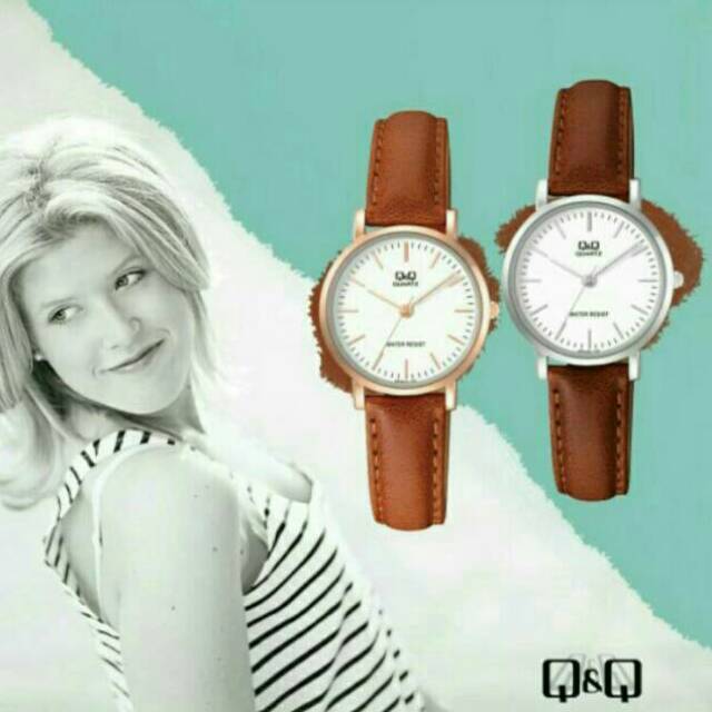 Jam Tangan Wanita QQ QnQ Q&Q Kulit WANITA